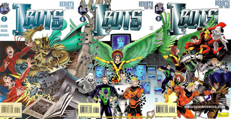 Gene Roddenberry's I-Bots vol. II #7, 8 & 9 Avengers & Fantastic Four