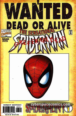 Spider-Man Wanted variant covers motion