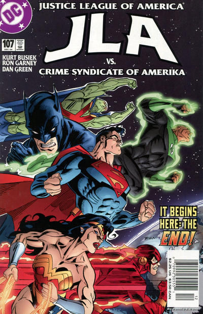 JLA #107 (Newsstand) FN ; DC | Justice League of America Kurt Busiek
