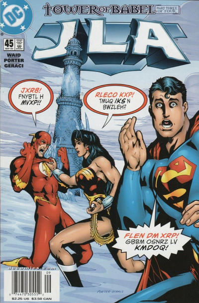 JLA #45 (Newsstand) VG ; DC | low grade comic Justice League of America Mark Wai