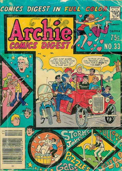 Archie Digest Magazine #33 VG ; Archie | low grade comic December 1978 Car