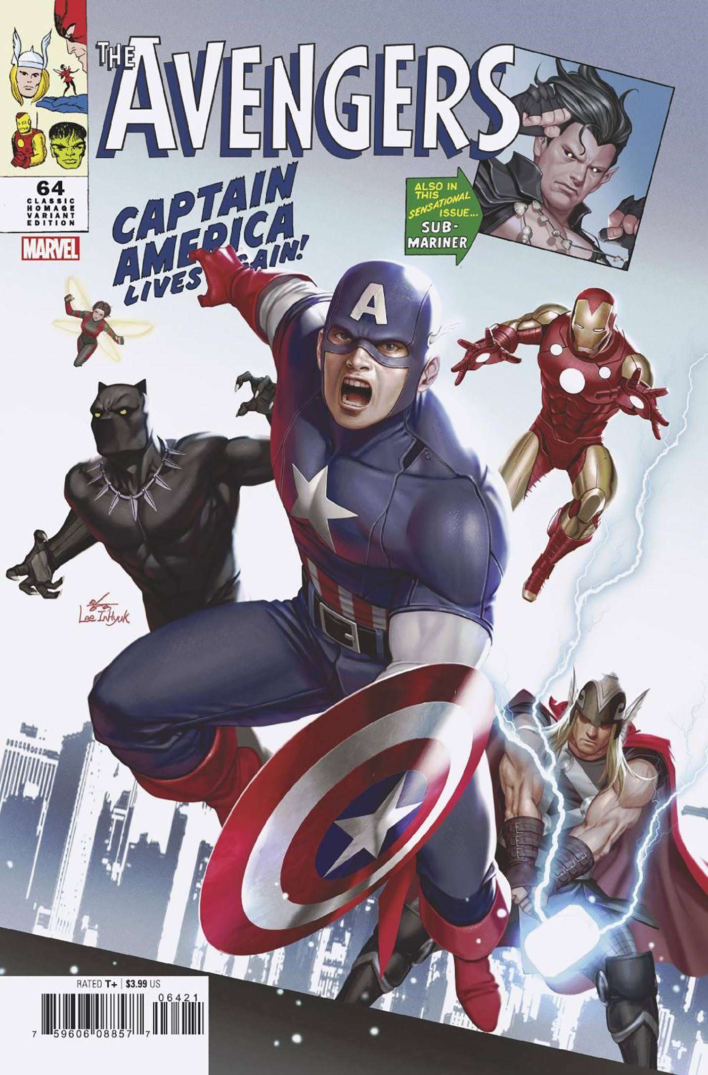 Avengers (8th Series) #64A VF/NM ; Marvel | 764 Classic Homage Variant