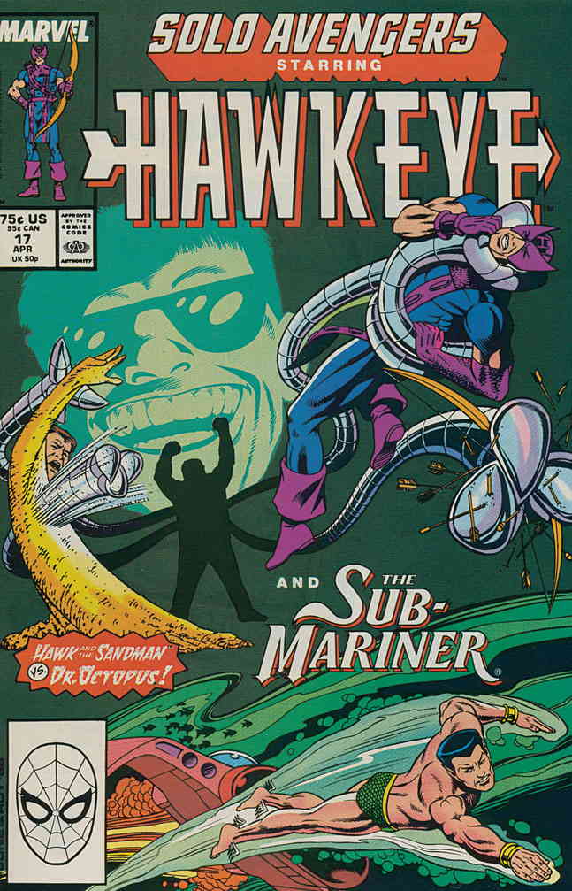 Solo Avengers #17 FN ; Marvel | Hawkeye/Sub-Mariner | Comic Books ...