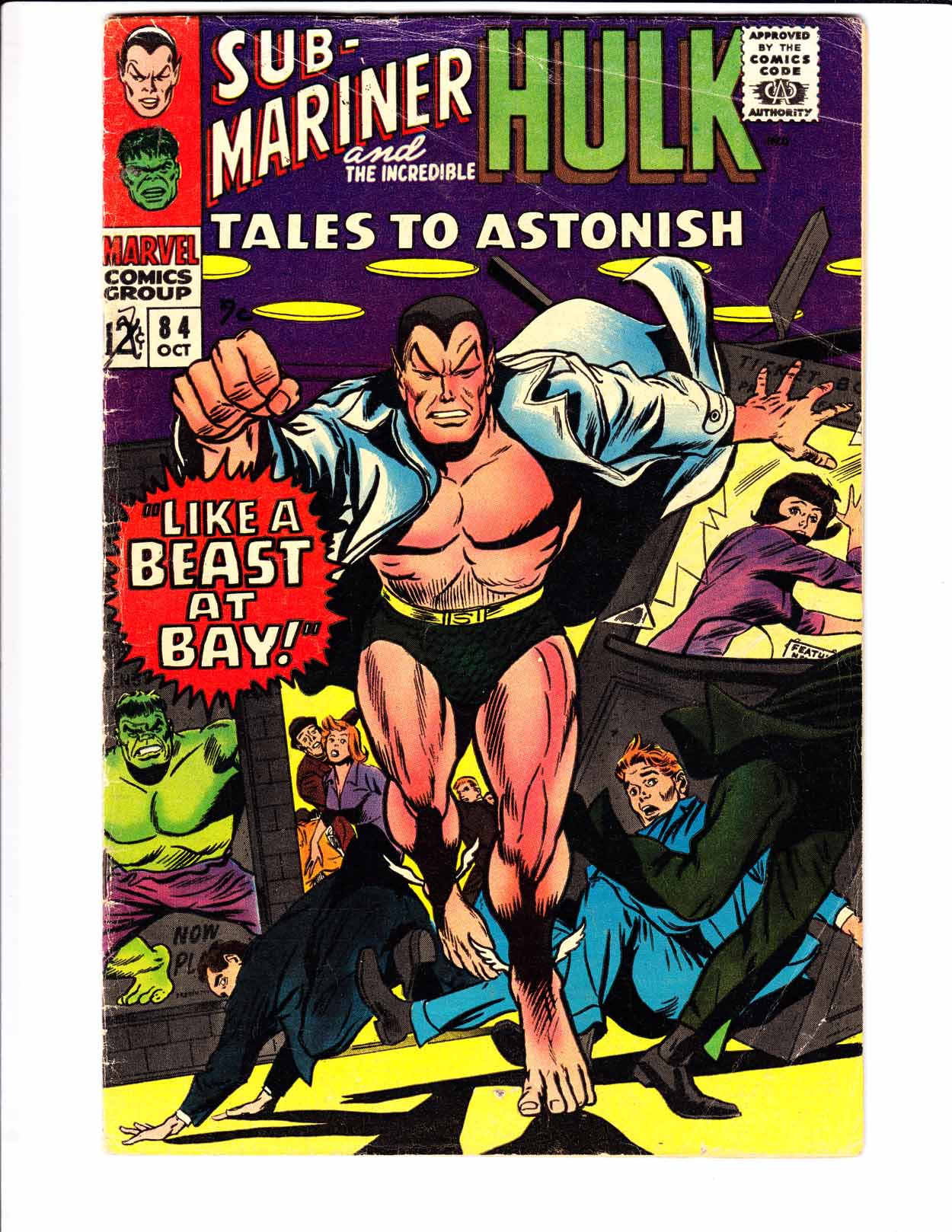 Tales To Astonish #84 G/VG hulk SUB MARINER gene colan  