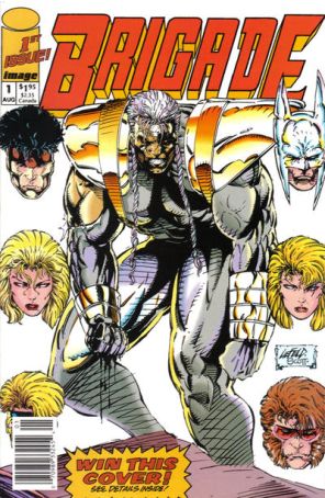Brigade (Mini-Series) 1 (Newsstand) published by Image with cover art by Rob Liefeld
