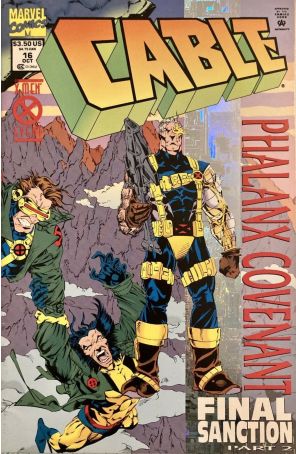 Cable 16 (Newsstand) published by Marvel with cover art by Steve Skroce