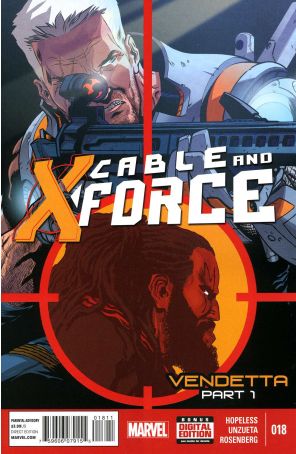 Cable and X-Force 18 published by Marvel with cover art by Ramon Perez