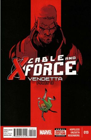 Cable and X-Force 19 published by Marvel with cover art by Ramon Perez