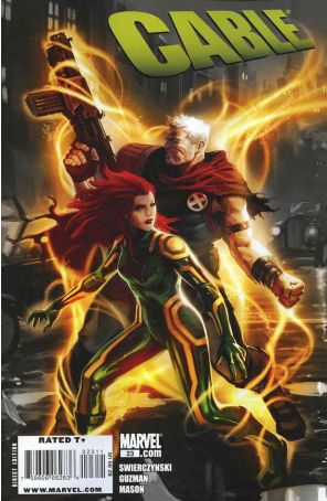 Cable (2nd Series) 23 published by Marvel with cover art by Marko Djurdjevic