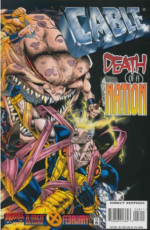 Cable 28 published by Marvel with cover art by Ian Churchill