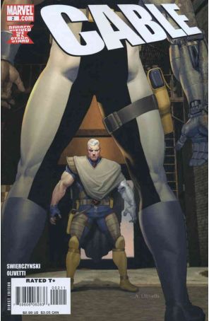 Cable (2nd Series) 2 published by Marvel with cover art by Ariel Olivetti