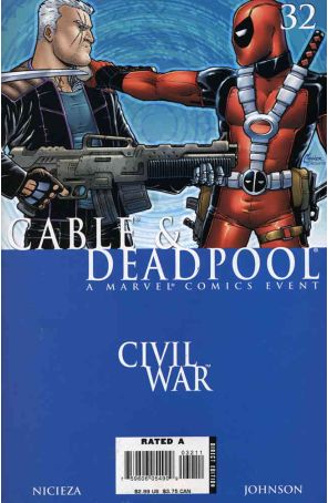 Cable/Deadpool 32 published by Marvel with cover art by Amanda Conner