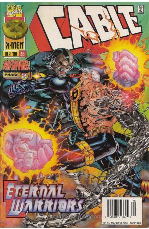 Cable 35 (Newsstand) published by Marvel with cover art by Ian Churchill