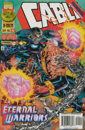 Cable 35 published by Marvel with cover art by Ian Churchill