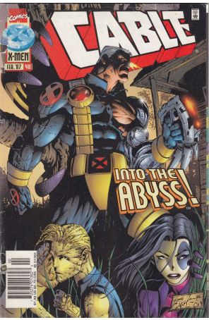 Cable 40 (Newsstand) published by Marvel with cover art by Scott Clark