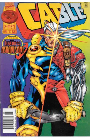Cable 43 (Newsstand) published by Marvel with cover art by Randy Green