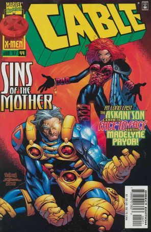 Cable 44 published by Marvel with cover art by Randy Green