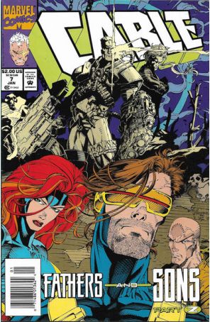 Cable 7 (Newsstand) published by Marvel with cover art by Aron Wiesenfeld