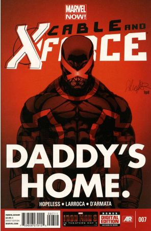 Cable and X-Force 7 published by Marvel with cover art by Salvador Larroca
