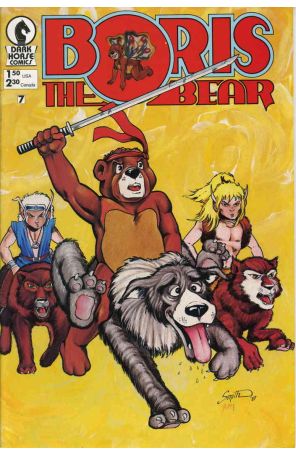 Boris the Bear 7 published by Dark Horse with cover art by James Dean Smith
