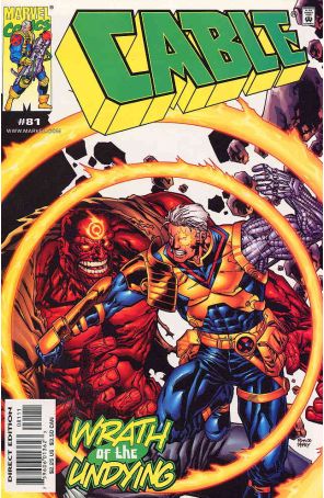 Cable 81 published by Marvel with cover art by Michael Ryan