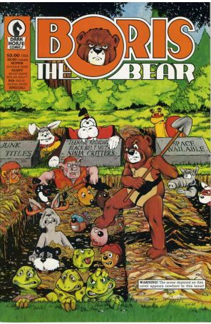 Boris the Bear 8 published by Dark Horse with cover art by James Dean Smith