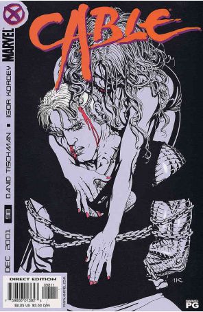 Cable 98 published by Marvel with cover art by Igor Kordey
