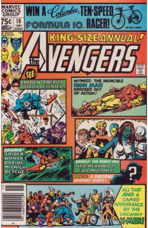 The Avengers Annual 10 (Newsstand) published by Marvel with cover art by Al Milgrom