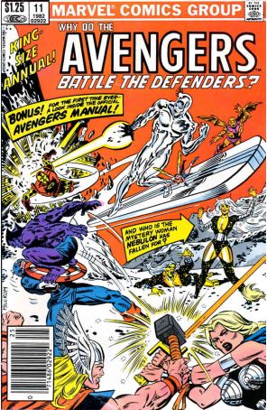 The Avengers Annual 11 (Newsstand) published by Marvel with cover art by Al Milgrom