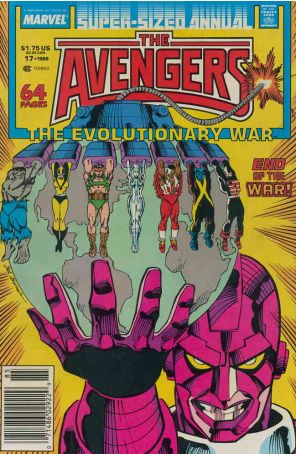 The Avengers Annual 17 (Newsstand) published by Marvel with cover art by Sal Buscema