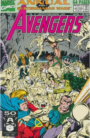 The Avengers Annual 20 published by Marvel with cover art by Tom Morgan