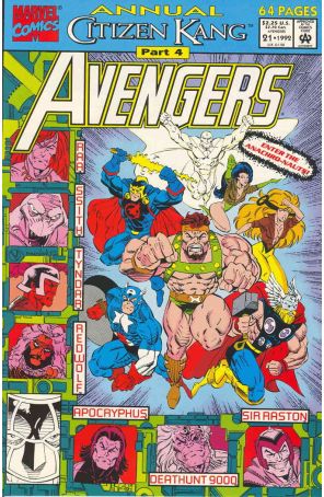 The Avengers Annual 21 published by Marvel with cover art by Dan Panosian