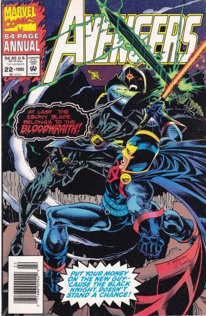 The Avengers Annual 22 (Newsstand) published by Marvel with cover art by Scott McDaniel