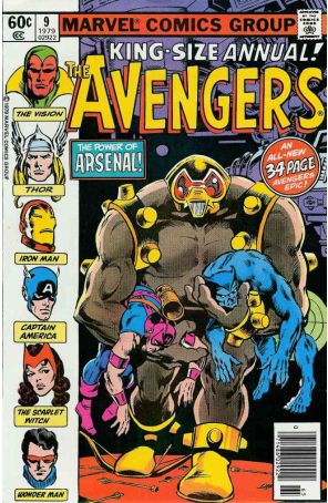The Avengers Annual 9 (Newsstand) published by Marvel with cover art by Don Newton
