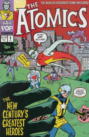 The Atomics 1 published by AAA Pop with cover art by Mike Allred