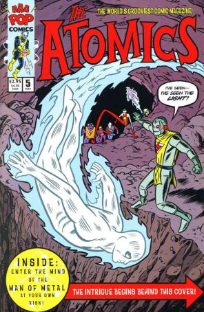 The Atomics 5 published by AAA Pop with cover art by Mike Allred