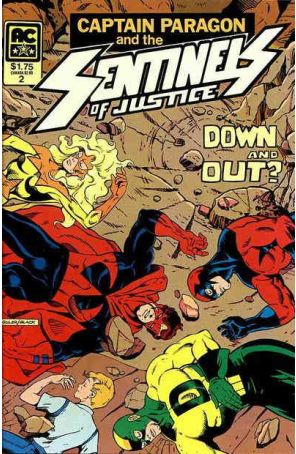 Captain Paragon and the Sentinels of Justice 2 published by AC with cover art by Greg Guler