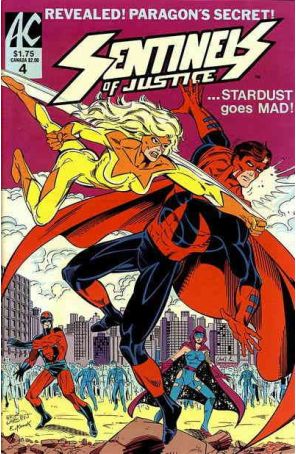 Captain Paragon and the Sentinels of Justice 4 published by AC with cover art by Erik Larsen