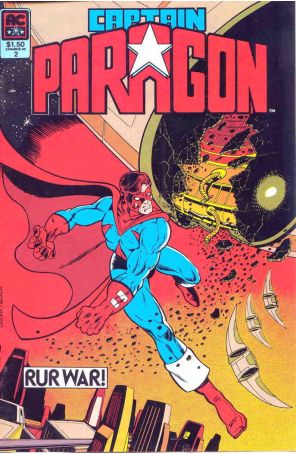 Captain Paragon 2 published by AC with cover art by Greg Guler
