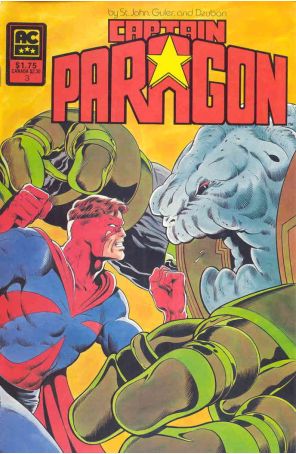 Captain Paragon 3 published by AC with cover art by Greg Guler