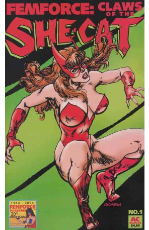 Femforce: Claws of the She-Cat 1 published by AC with cover art by Brad Gorby