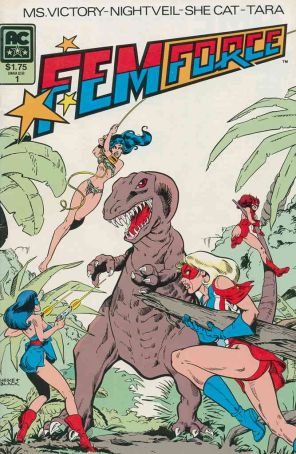 Femforce 1 published by AC with cover art by Mark Heike