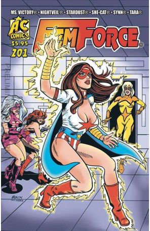 Femforce 201 published by AC with cover art by Bill Black
