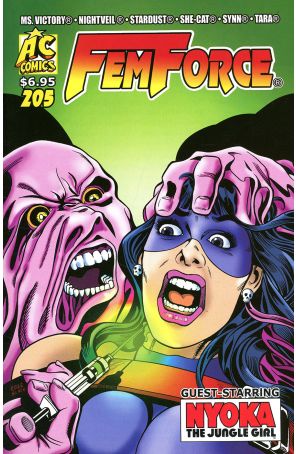 Femforce 205 published by AC with cover art by Bill Black