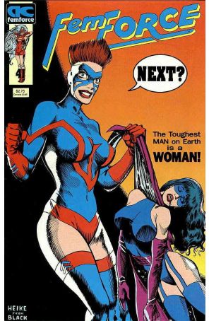 Femforce 41 published by AC with cover art by Mark Heike