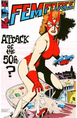 Femforce 5 published by AC with cover art by Bill Black