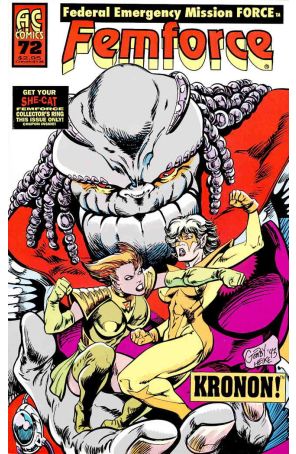 Femforce 72 published by AC with cover art by Brad Gorby