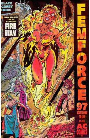 Femforce 97 published by AC with cover art by Brad Gorby