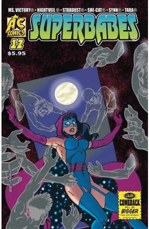 Superbabes 12 published by AC with cover art by Stephanie Heike and Mark Heike