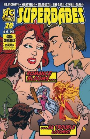 Superbabes 20 published by AC with cover art by Mark Heike and Stephanie Heike